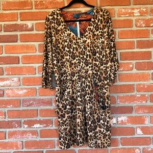 Uncle Frank Animal Print Leopard Dress Size Large